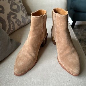 Rag & Bone Rover Booties in Camel Suede